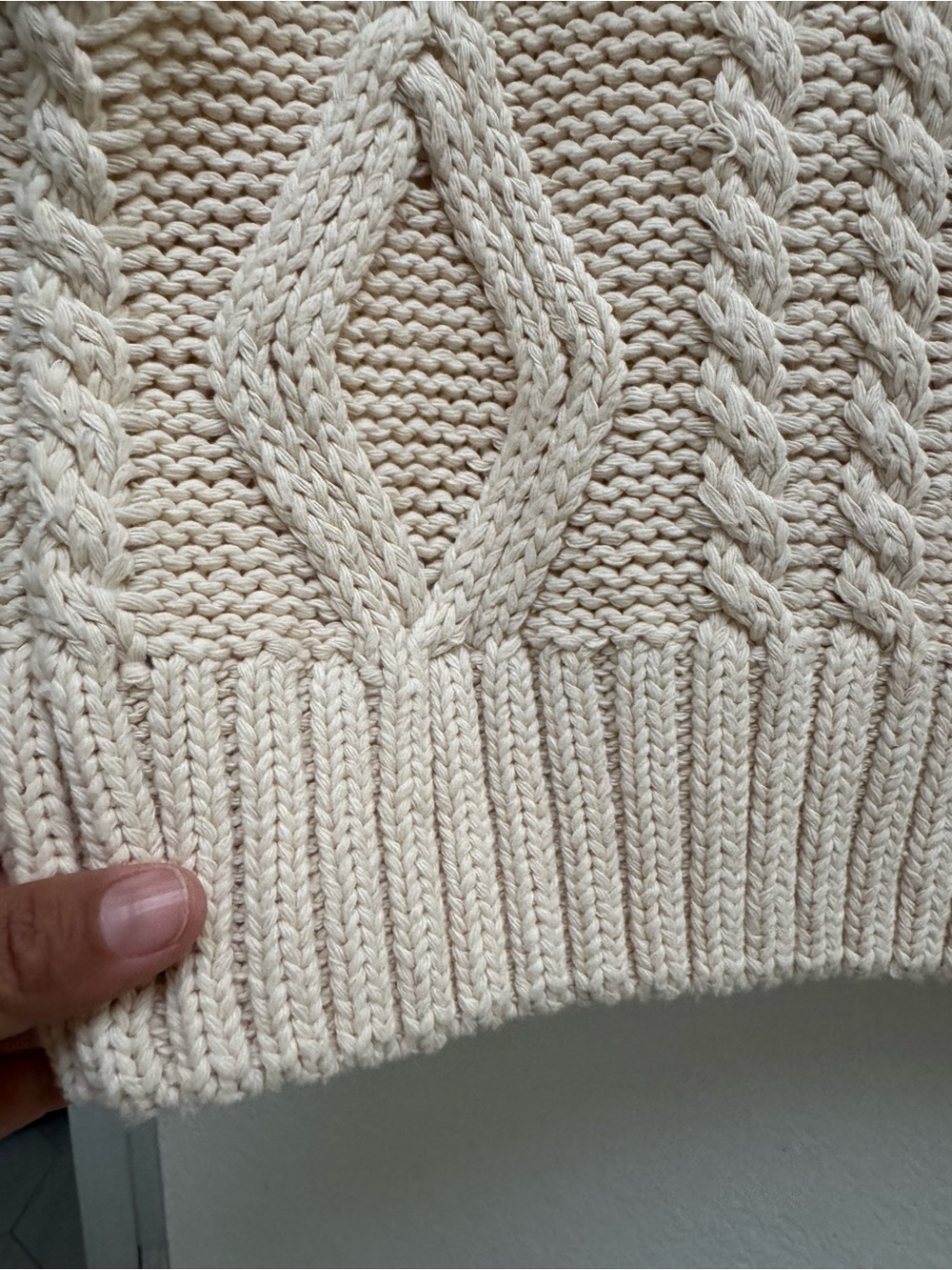 Princess Polly Cream Cable Knit Cropped Sweater Vest - Picture 14 of 15